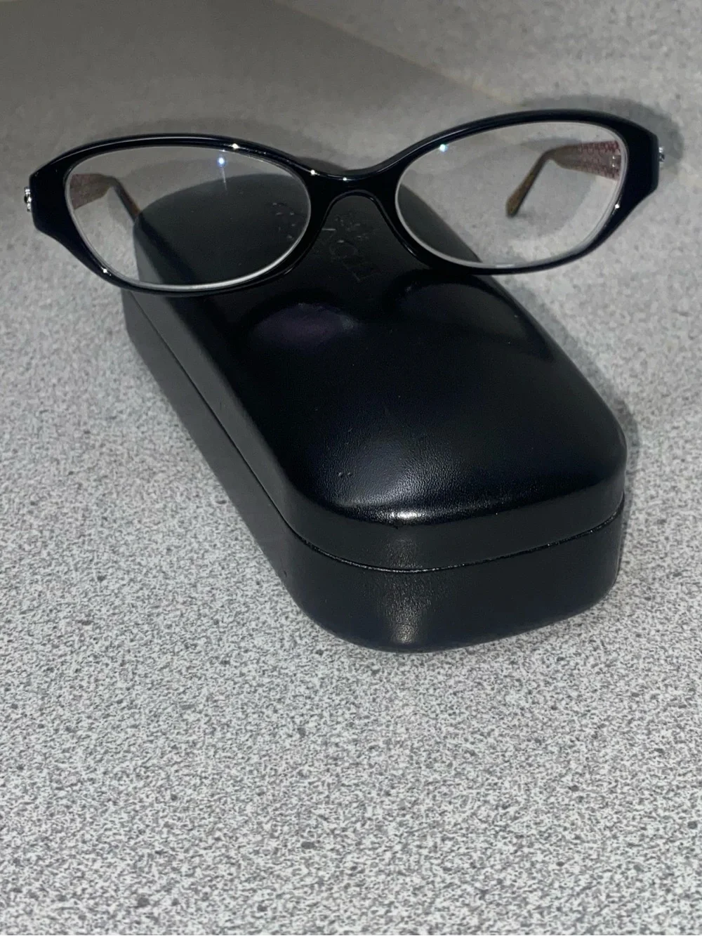 Coach HC6015 Delaney 5034 Small Black Raspberry Oval Eyeglasses 50-16-130 EUC
